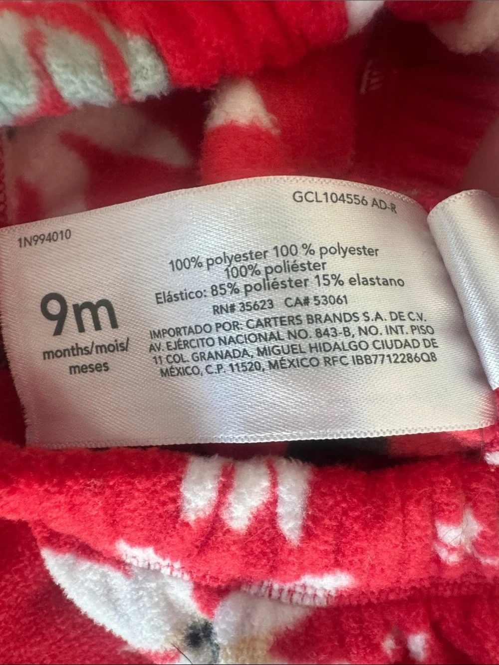 Carter's Red Floral Long-Sleeve Pajama Set for Kids